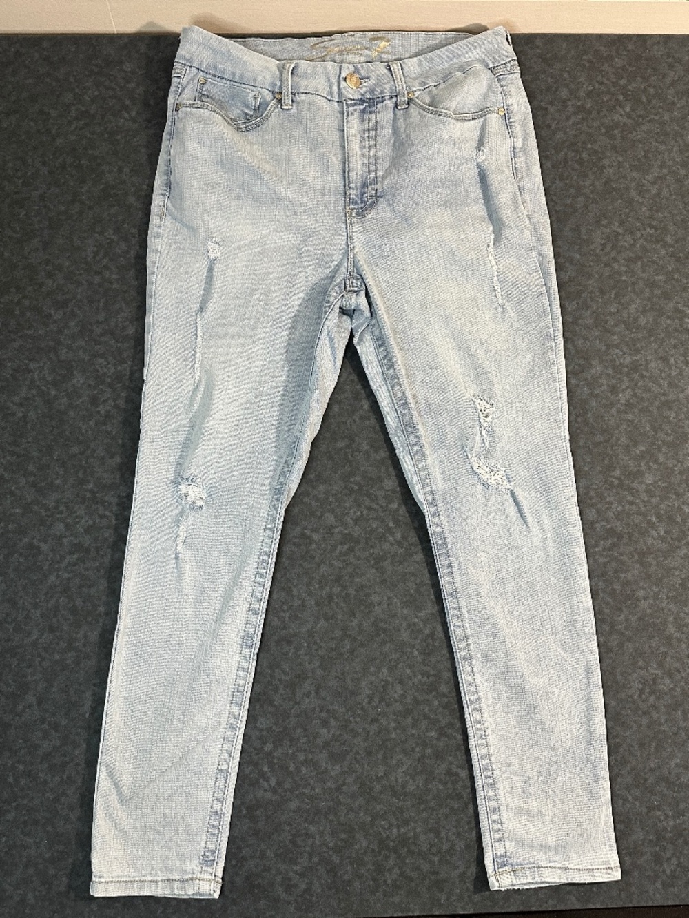 Seven7 Tummyless High Rise Skinny Jeans Amsterdam Color Size 14